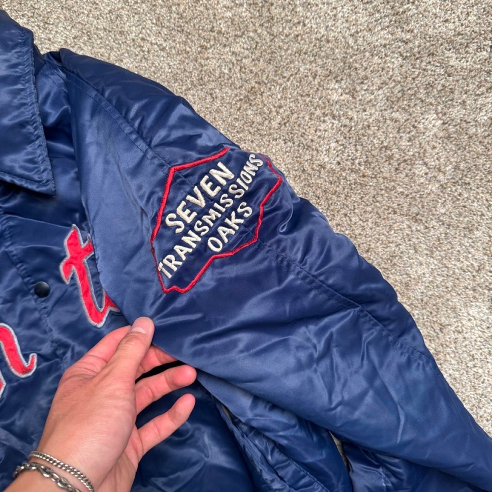 BLUE VINTAGE SHANTER SPORTSWEAR "FRONTIER" BOMBER JACKET - Picture 5 of 7